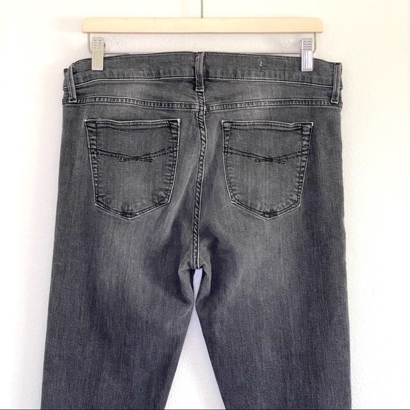 Gap 1969 Mid Rise Legging Jean Jegging Distressed Charcoal 32 / 14 - Picture 5 of 12